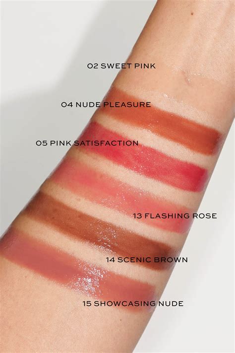 ysl lip swatches|ysl rose lipstick.